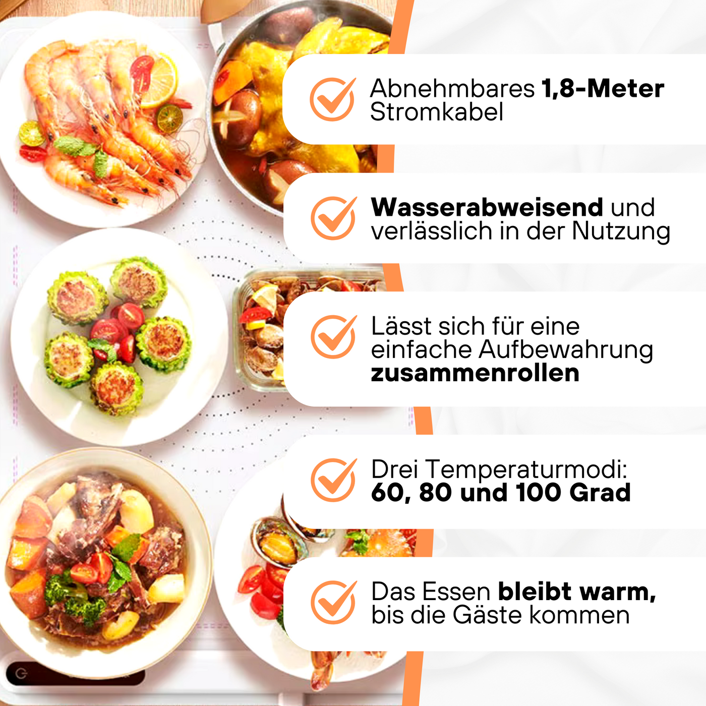 Heat'n'Store™ Aufwärmeplatte